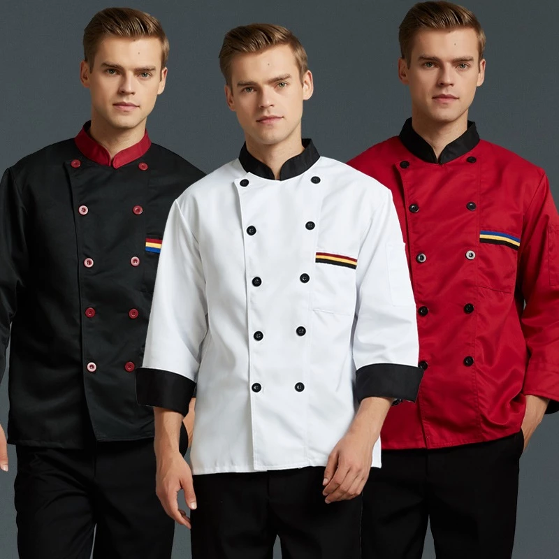 เสื้อเชฟ ยูนิฟอร์มเชฟ แขนสั้น แขนยาว สำหรับเชฟร้านอาหาร โรงแรม พร้อมส่งไว ส่งด่วนจากกรุงเทพฯ