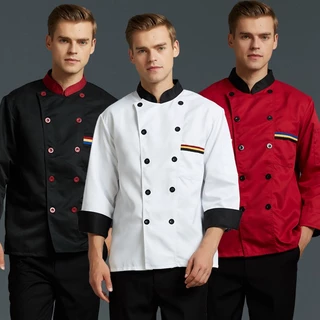 เสื้อเชฟ ยูนิฟอร์มเชฟ แขนสั้น แขนยาว สำหรับเชฟร้านอาหาร โรงแรม พร้อมส่งไว ส่งด่วนจากกรุงเทพฯ