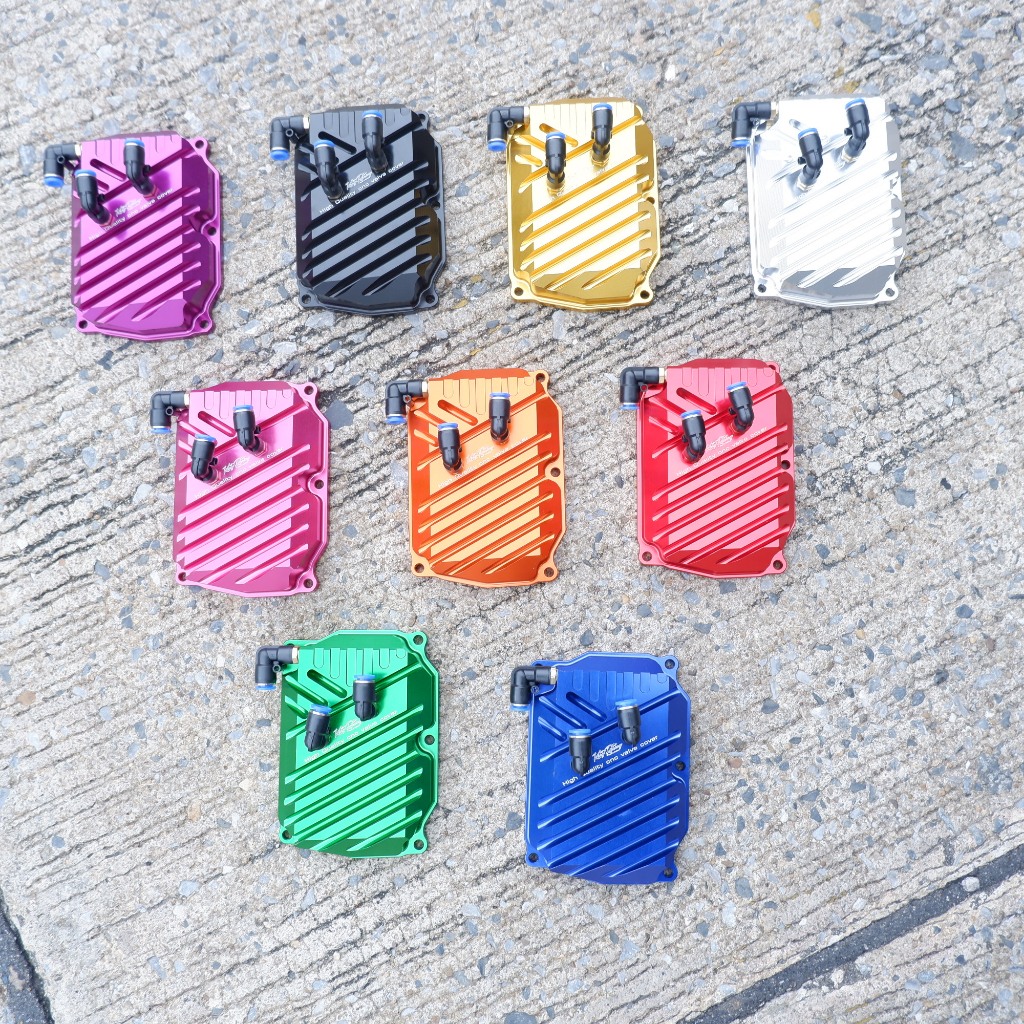 ฝาครอบวาล์ว CNC งาน King Racing ใส่ lead giorno pcx160 adv160 cick160 พร้อมหัวฟิตติ้งเจาะระบาย3รูงานcncตัวหนาอย่างดี - รูปที่ 4