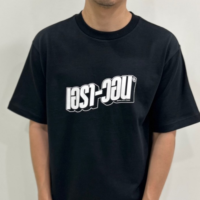 era-won เสื้อ T-Shirt Oversize Screen ภาษาไทย สี ดำสกรีนเอรา-วอนขาว