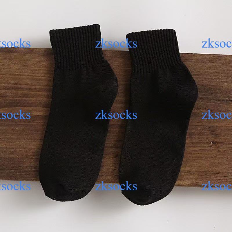ถุงเท้าข้อกลาง ถุงเท้างานไทย คุณภาพดี พร้อมส่ง🧦 ดำ ขาว เทาZKSOCKS - 5