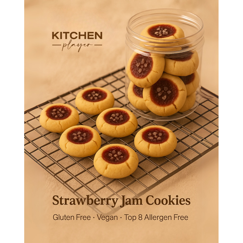 คุกกี้แยม Top8 Free#Gluten Free#Vegan