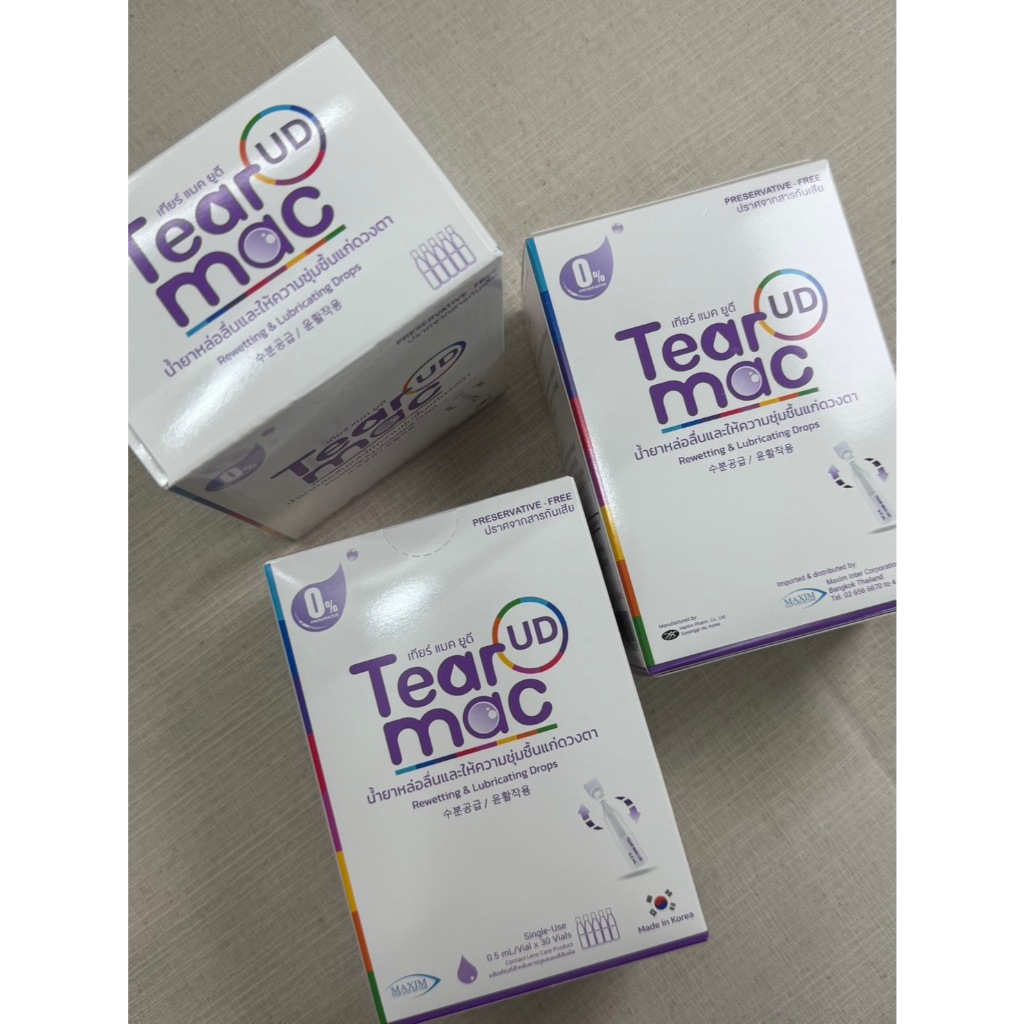 น้ำยาเพิ่มความชุ่มชื้นแก่ดวงตา แบบรายวัน Tear Mac UD