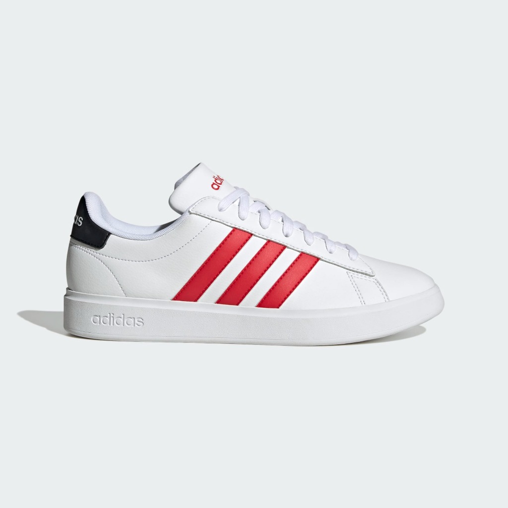 Adidas รองเท้าผ้าใบผู้ชาย Grand Court 2.0 | Cloud White/Better Scarlet/Core Black ( FZ6363 )