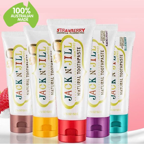 Jack N' Jill Kids Natural Toothpaste 50g - 8Types