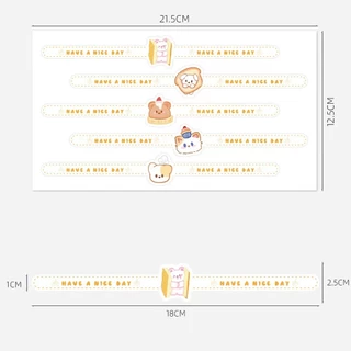แพ็ค50ดวง สติ๊กเกอร์แถบยาว สติ๊กเกอร์ขอบคุณ ติดกล่อง แก้ว ถุง sticker thankyou