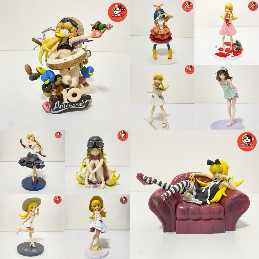 [พร้อมส่ง/มือ1-2/ของเเท้] รวมฟิกเกอร์ Monogatari Series - Shinobu / Yotsugi / Tsubasa / Hitagi