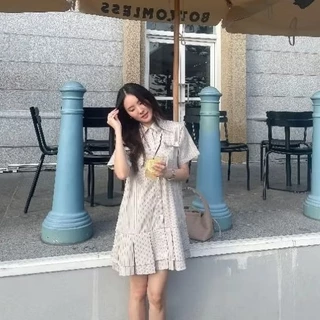 Sally dress เดรสสั้น เดรสเชิ้ต เสื้อเชิ้ต อก38 ยาว35นิ้ว