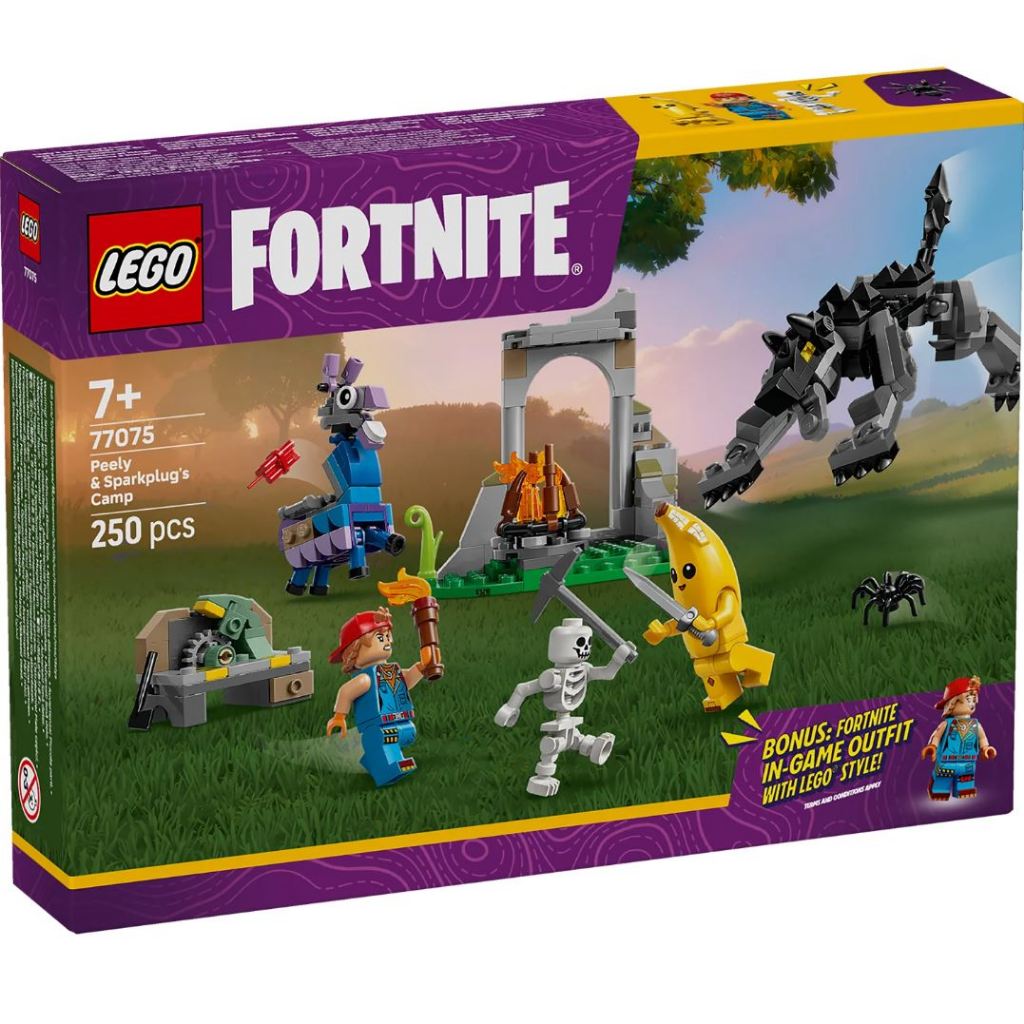 LEGO® Fortnite® Peely & Sparkplug’s Camp 77075