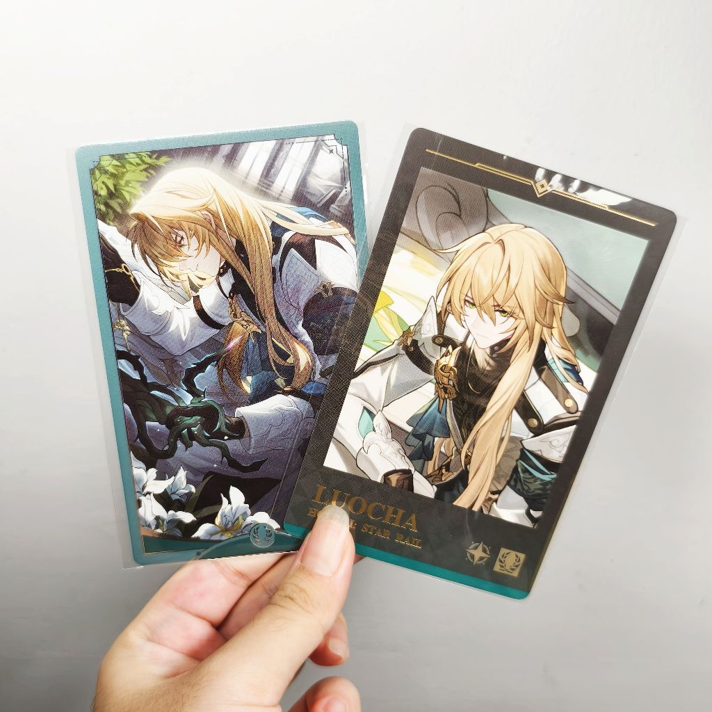 [พร้อมส่ง] Honkai star rail card luocha official รางดาว การด์ หลัวชา 2 ใบ ใน1ซอง