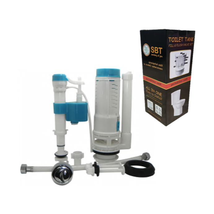 ชุดอะไหล่ชักโครก กดบน 2 ปุ่ม SBT-204