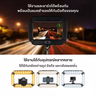Ulanzi U200 Ring Light Video Rig ด้ามจับมือถือ ด้ามจับกันสั่น มีไฟ LED สำหรับไลฟ์สด ถ่ายวิดีโอ Vlog