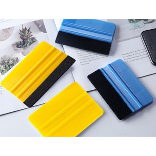 เครื่องมือขูดฟิล์มรถยนต์แบบสี่เหลี่ยมพร้อมที่ขูดผ้าสักหลาด ท…