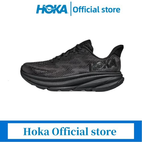 【HOKA Official store】NEW HOKA ONE ONE Clifton 9 รองเท้าผ้าใบ Hoka Black 1127896-BBLC Running Shoes