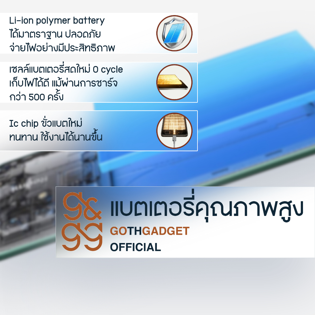 (ประกัน1ปี+6เดือน) แบตเตอรี่ Realme รุ่น C51/C55/V23/11x(5G)/Narzo50(4G/5G) ความจุ 5000mAh ส่งจากไทย ราคา ถูกที่สุด ดีลบีเคเค แกลเลอรีภาพที่ 5