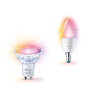 Wiz หลอดไฟเปลี่ยนสี led ขั้ว GU10 E14 16 ล้านสี 4.7w 4.9w วัตต์ ของแท้ ประกันศูนย์ 2 ปี