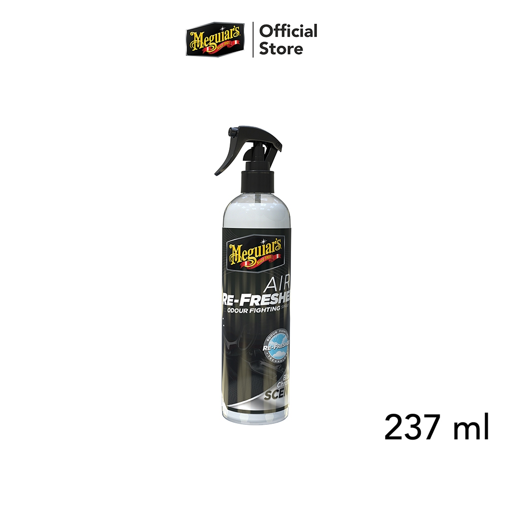 สเปรย์ขจัดกลิ่นไม่พึงประสงค์ Meguiar's Air Re-Fresher Odor Fighting Spray กลิ่น Black Chrome Scent (G250708) 237 มล.