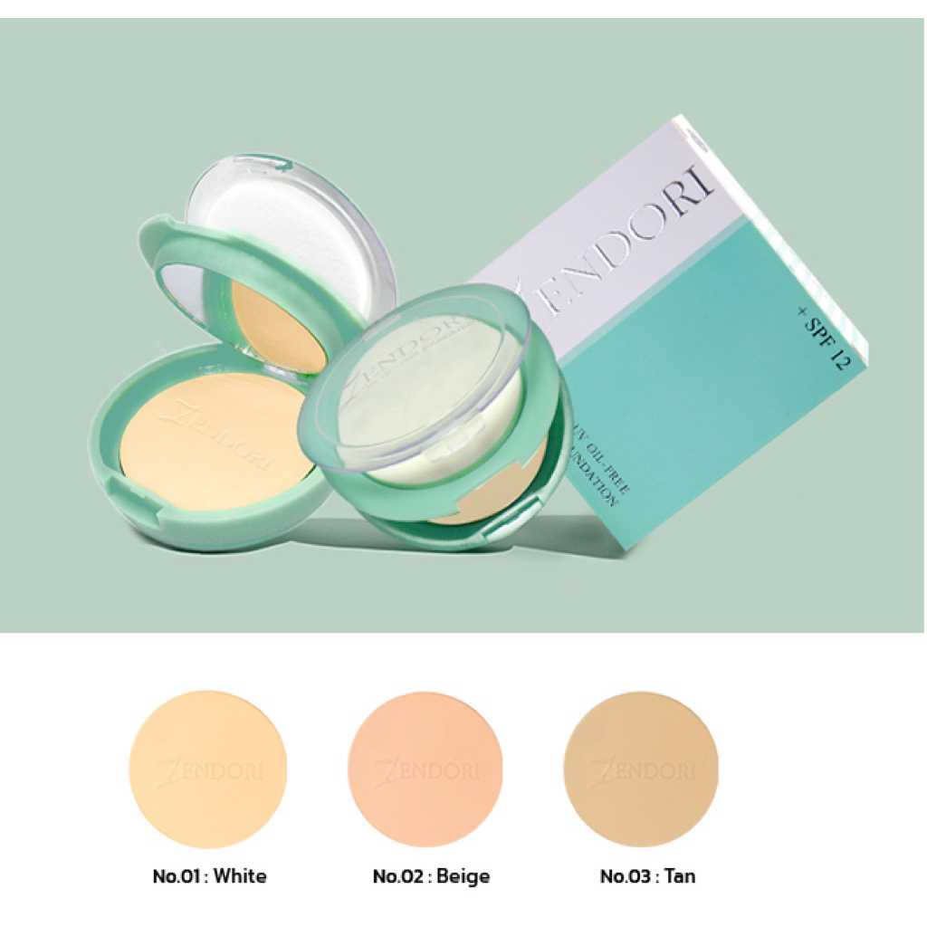 แป้งพัฟ ZENDORI เซนโดริ มี 3 สูตร