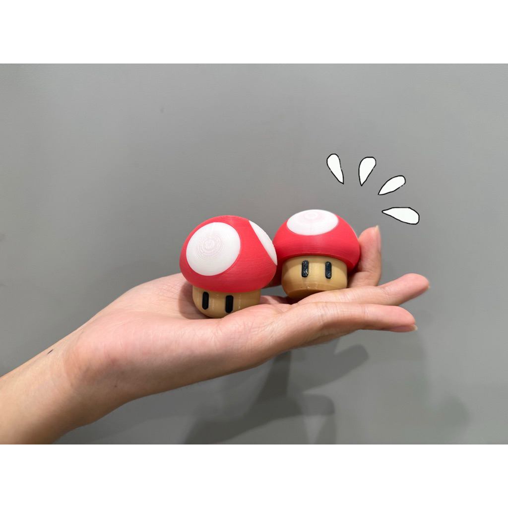 เคสยาดม หงส์ไทย ฝาเกลียว ลายเห็ดมาริโอ้ (3D printing)