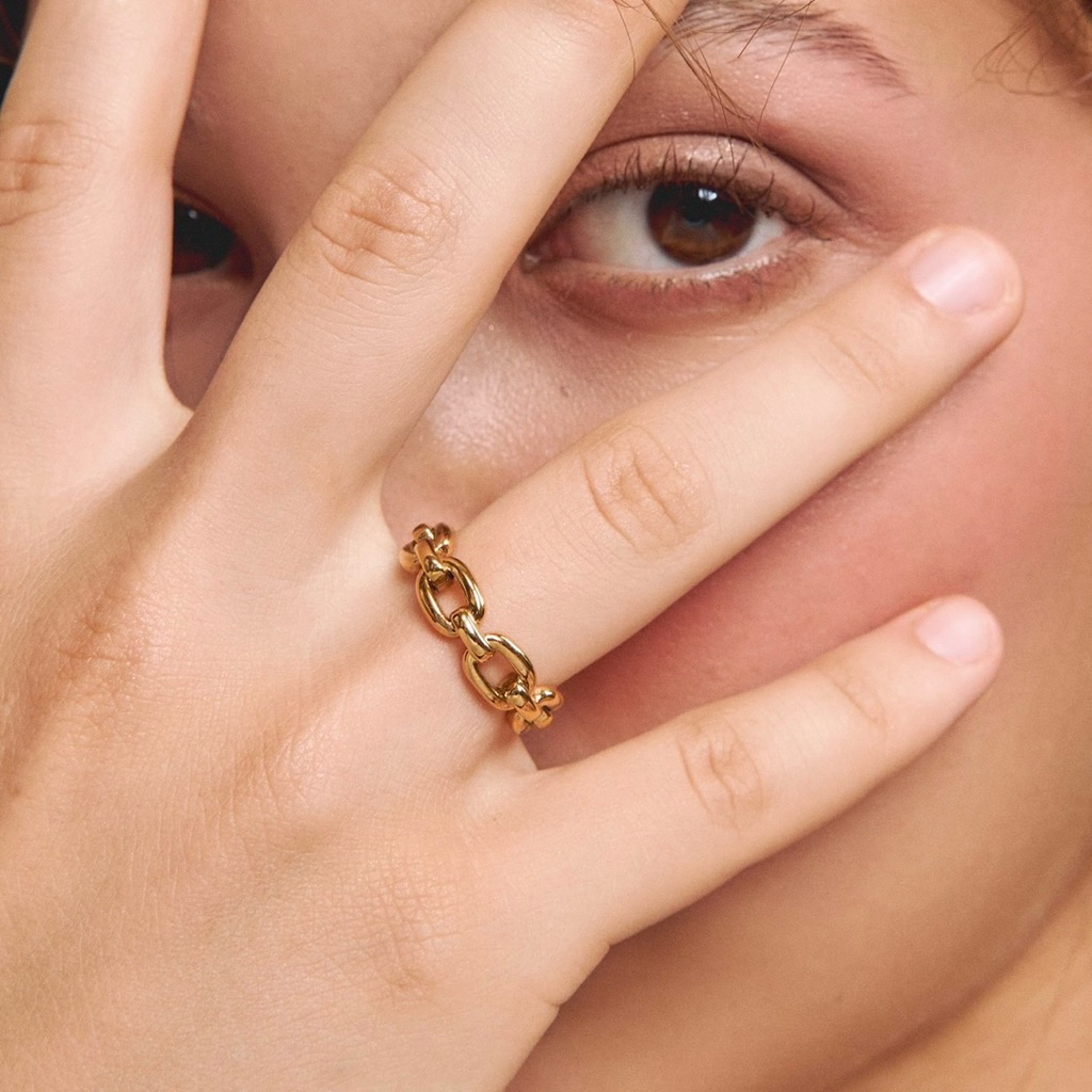 Meraki. Petra Ring (stainless steel) แหวนสแตนเลส Nickel free, Waterproof
