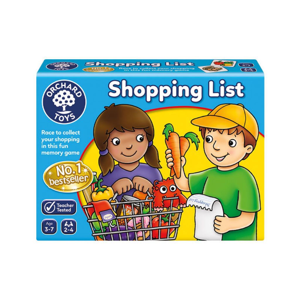 บอร์ดเกม นับจำนวน ฝึกความจำ จับคู่  Board Game ของเล่น Orchard Toys Shopping List เกมส์ กิจกรรมกลุ่ม