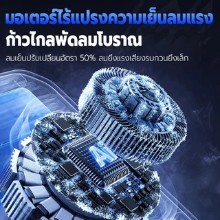 พัดลมคาดเอว พัดลมติดเอว 30000mAh แขวนไว้ที่เอว/วางบนโต๊ะ พัดลม/พาวเวอร์แบงค์ เด่นเลขอัจฉริยะ พัดลมพกพา พัดลมเหน็บเอว