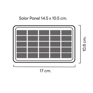 SL LIGHTING | SOLARON โคมไฟติดผนังภายนอกโซล่าเซลล์ 6 วัตต์ 3000K รุ่น SOLARON-6W30K-WASH