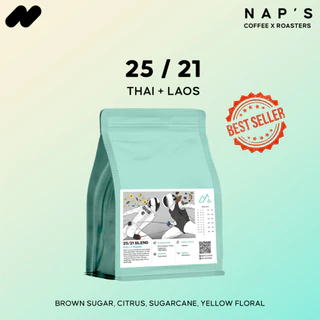 Naps Coffee Roasters เมล็ดกาแฟลาวผสมปางขอนคั่วกลาง 25/21 - House Blend 150G