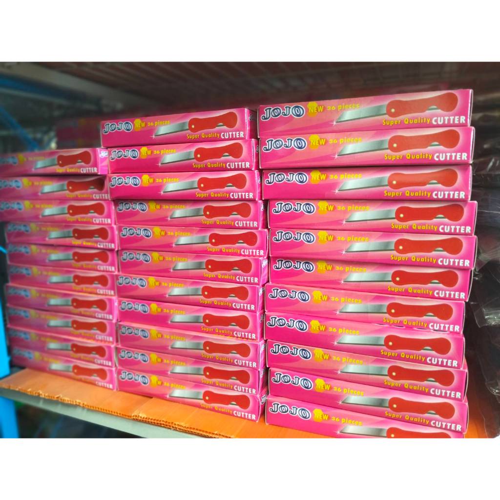 มีดเหลาดินสอ JOJO กล่องล่ะ36ชิ้น ใบมีดคมนาน ราคาถูกสุดๆ ตกชิ้นล่ะไม่ถึง 1บาท คุ้มมาก