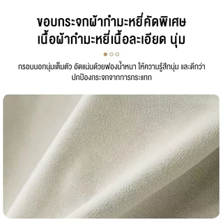 BAIERDI กระจกตั้งพื้นในห้องนอนสไตล์เน็ตไอดอล กระจกแต่งตัวเต็มตัวสไตล์ฝรั่งเศส ดีไซน์คลื่น เคลื่อนย้ายได้ ใช้ในร้านเสื้อผ