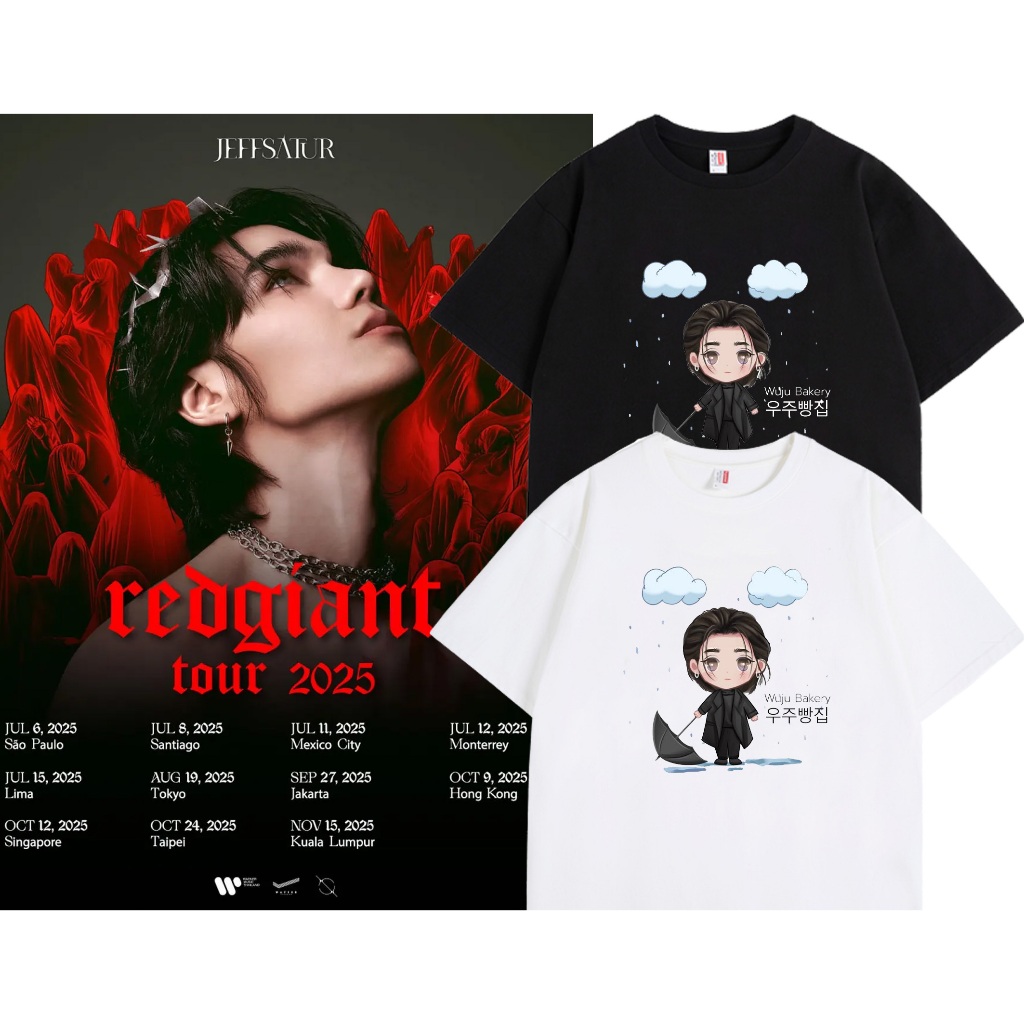 ขายร้อน🔥✨ 2025concert | เสื้อยืด ลาย Jeff satur  | Unisex | แขนสั้น | Y2k | การพิมพ์ | สะดวกสบาย |S-