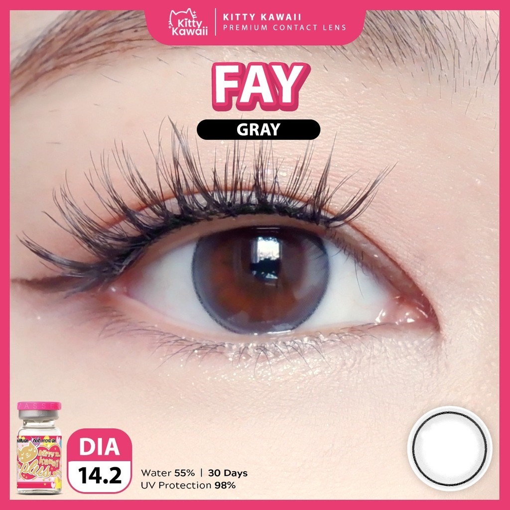 (ขายเหมาถูกๆ) mini Fay Gray คอนแทคเลนส์ Kitty Kawaii