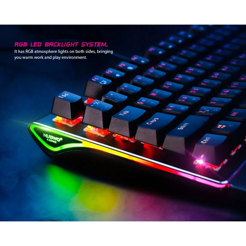 NUBWO X30 TERMINATOR RGB Mechanical Gaming Keyboard คีย์บอร์ดเกมมิ่ง