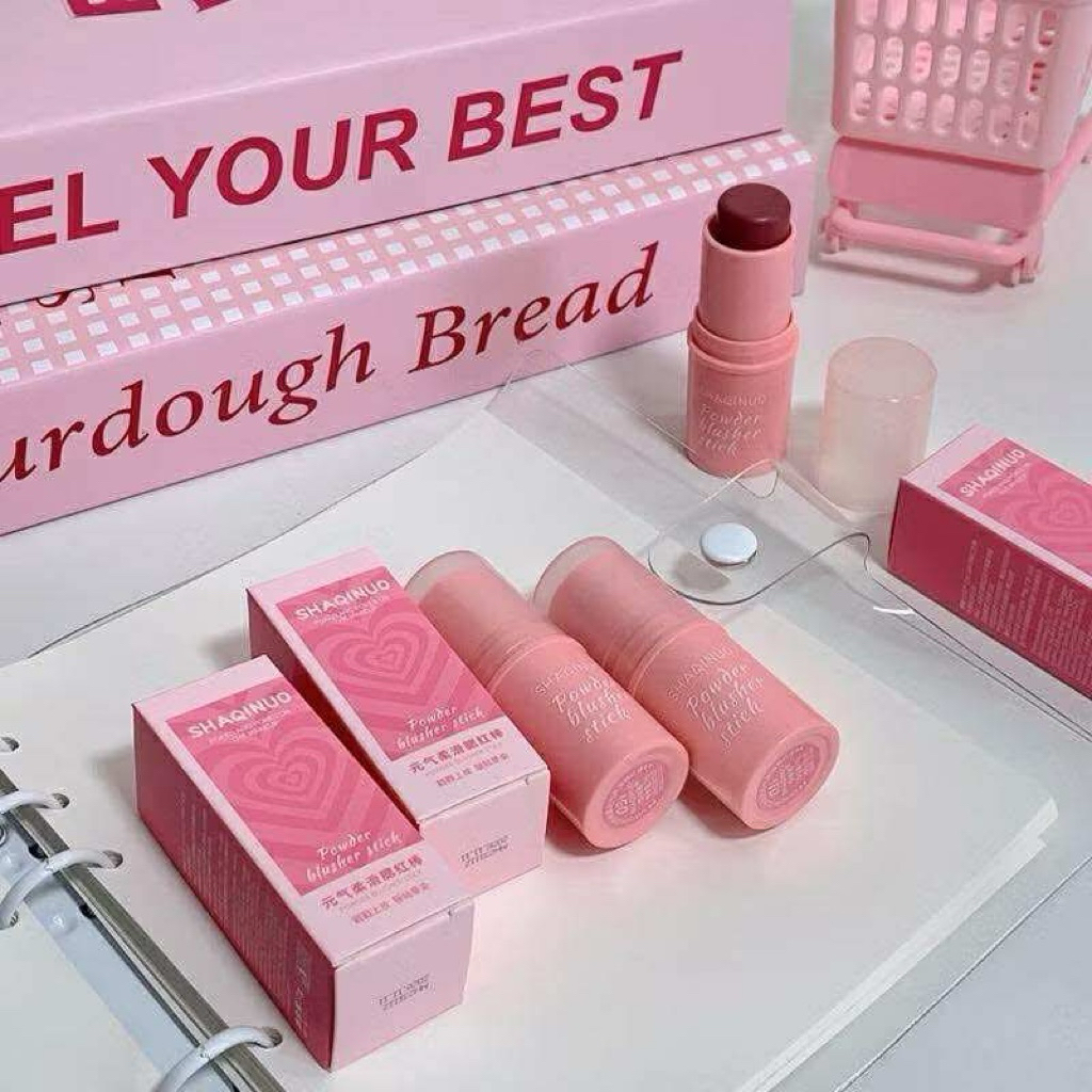 SHAQINUO บลัชออนติด ครีมสีสวย บรัชออน