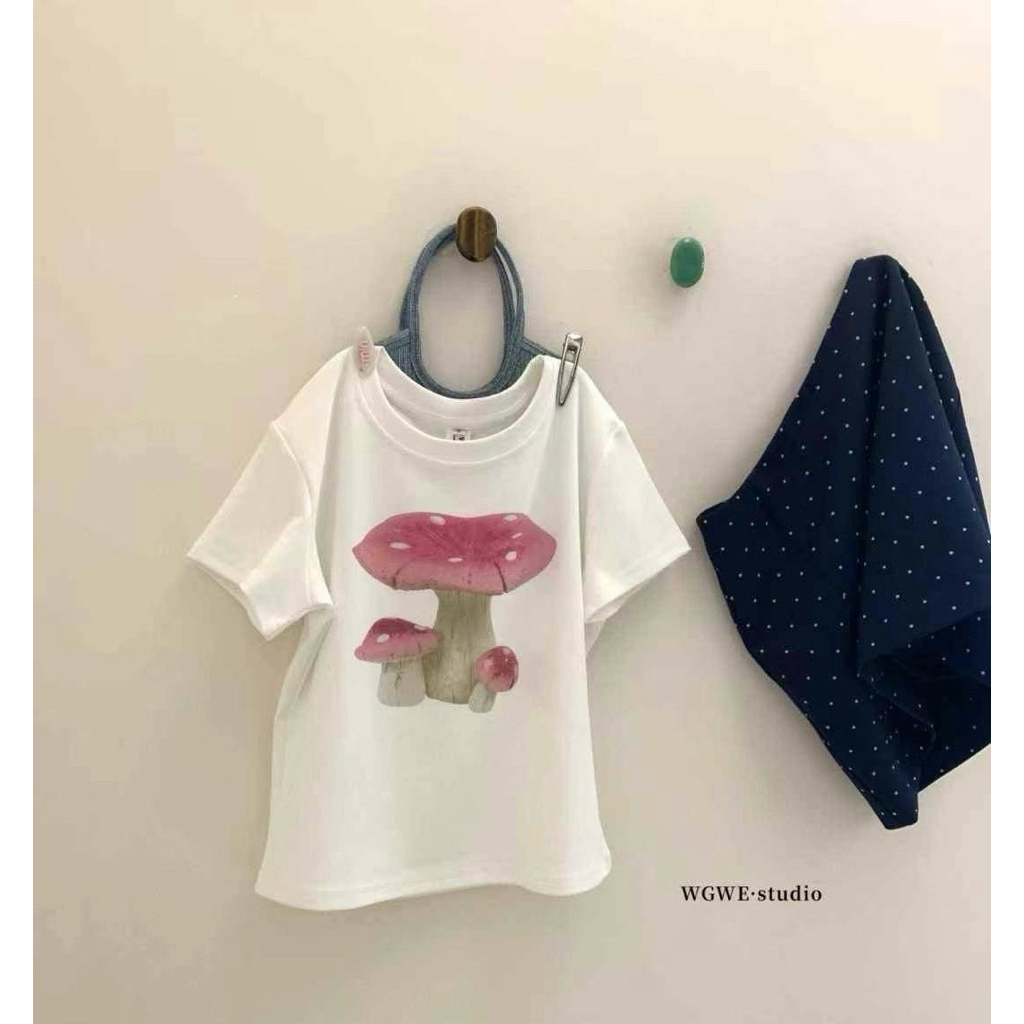 WG.WE 5809 🍄🌼 เสื้อยืดคอกลม สกรีนหน้าบอกเลยรุ่นนี้น่ารัก - รูปที่ 6