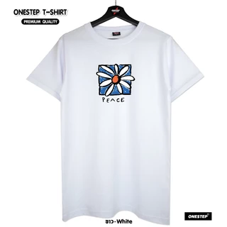 ผ้า cotton แท้ 100% [Super Soft] อย่างดี หนานุ่ม ใส่สบาย ไม่ร้อน ลายPEACE (no.264)