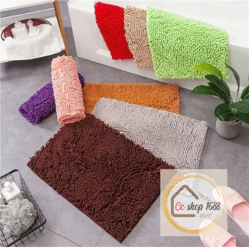 พรมเช็ดเท้านาโนตัวหนอน ดักฝุ่น/ทราย【 ขนาด 40 × 60 cm.】รุ่นบาง ซับน้ำดีเยี่ยม พรมแต่งห้อง พรมเช็ดห้องน้ำ พรมปูพื้น ฯลฯ