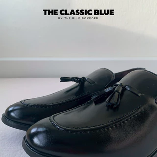 (พร้อมส่ง) The Classic blue - Atcana Tassel Loafer shoes รองเท้าหนังโลฟเฟอร์ - ไซส์ใหญ่สุด 48 ยาว 29 ซม.