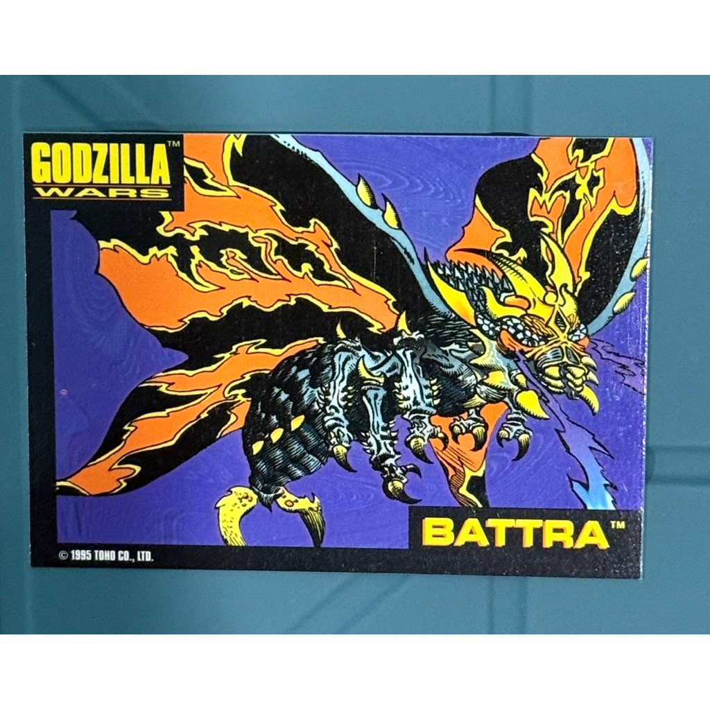 GODZILLA WARS CARD #6 Battra TRENDMASTERS TOY INSERT CARD TOHO 1995
