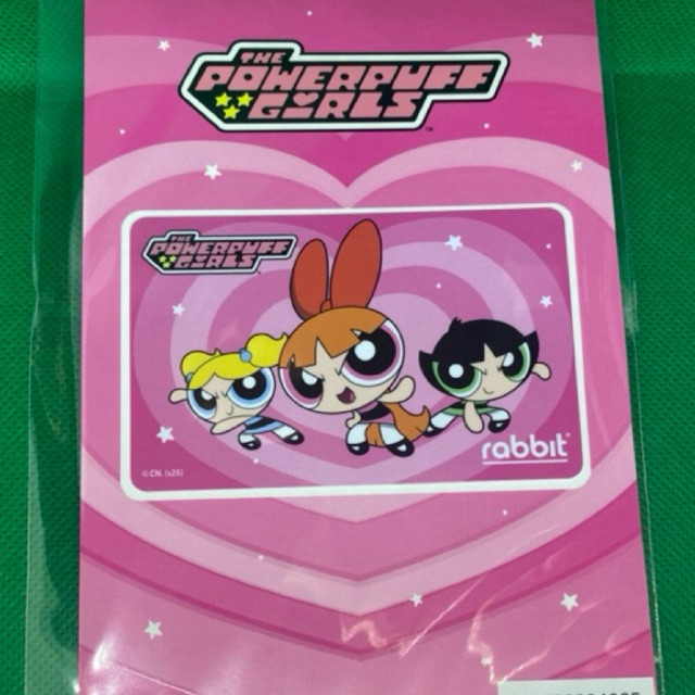 บัตรแรบบิท Rabbit card ลาย PowerPuff Girls/ บัตรมีอายุ7ปี บัตรบุคคลทั่วไป