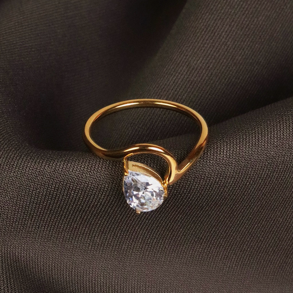 Meraki. Fiorella Ring (stainless steel) แหวนสแตนเลส Nickel free, Waterproof