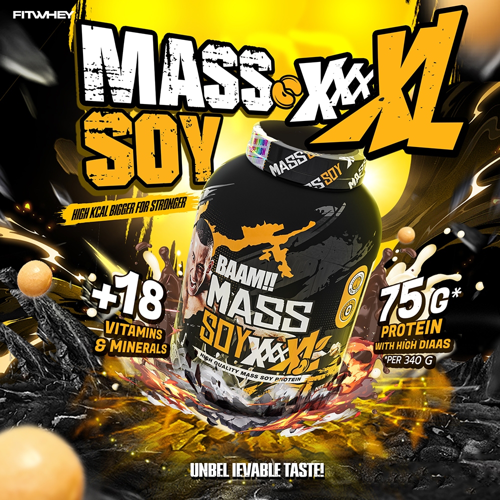 [NEW] BAAM MASS SOY XXXXL 6 LB | ซอยเกนเนอร์สำหรับคนอยากหุ่นหมีมีกล้าม