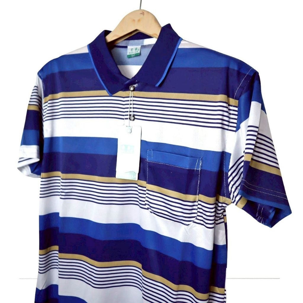 เสื้อโปโลสีสดใสเนื้อผ้าบางเบาใส่สบายไม่ร้อน POLO
