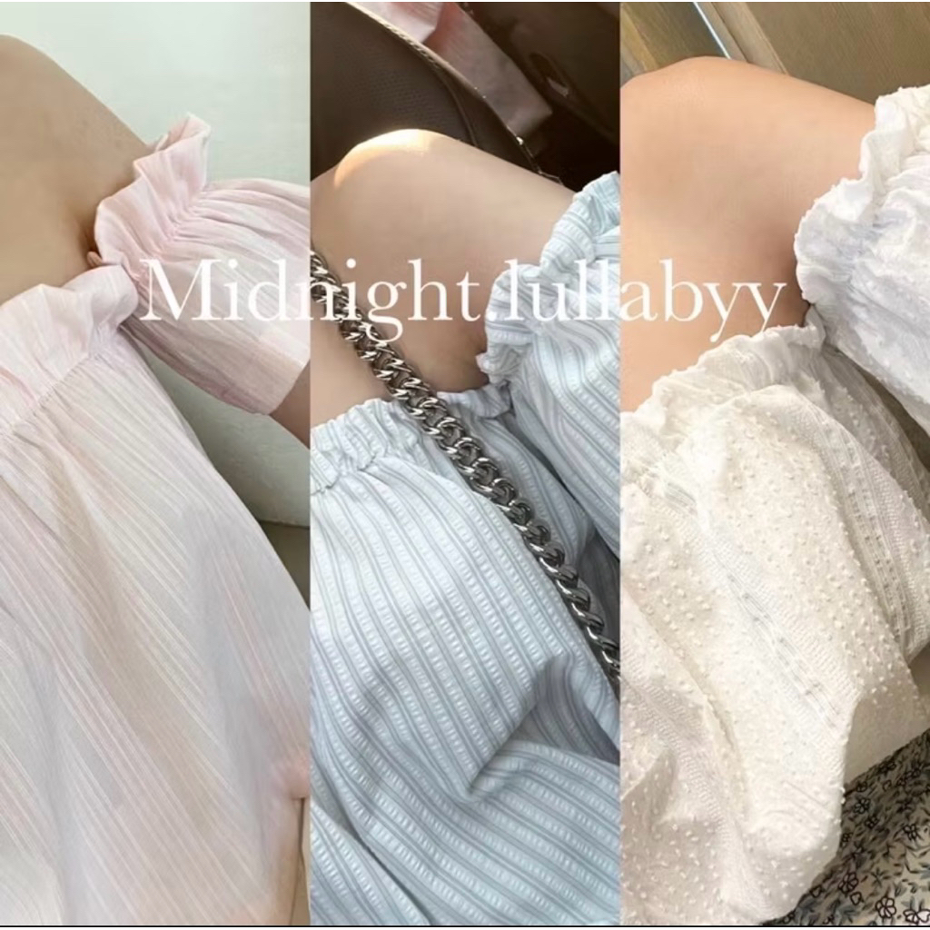 ส่งต่อเสื้อ midnight lullabyy แขนเอวสม็อค สีเหลืองอ่อน มือ 1 แค่ลอง