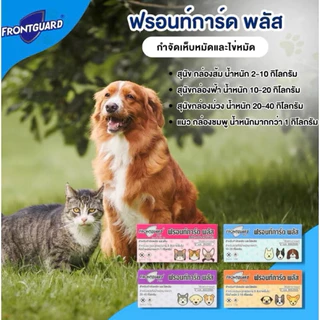 [ของแท้ชัวร์] Frontguard Plus ฟรอนการ์ด ยาหยอดเห็บหมัด สำหรับ สุนัขและแมว มีให้เลือก