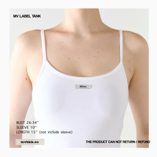 MVBKK BASIC LABEL TANK (5colors) เสื้อสายเดี่ยวผ้ายืดติดโลโก้
