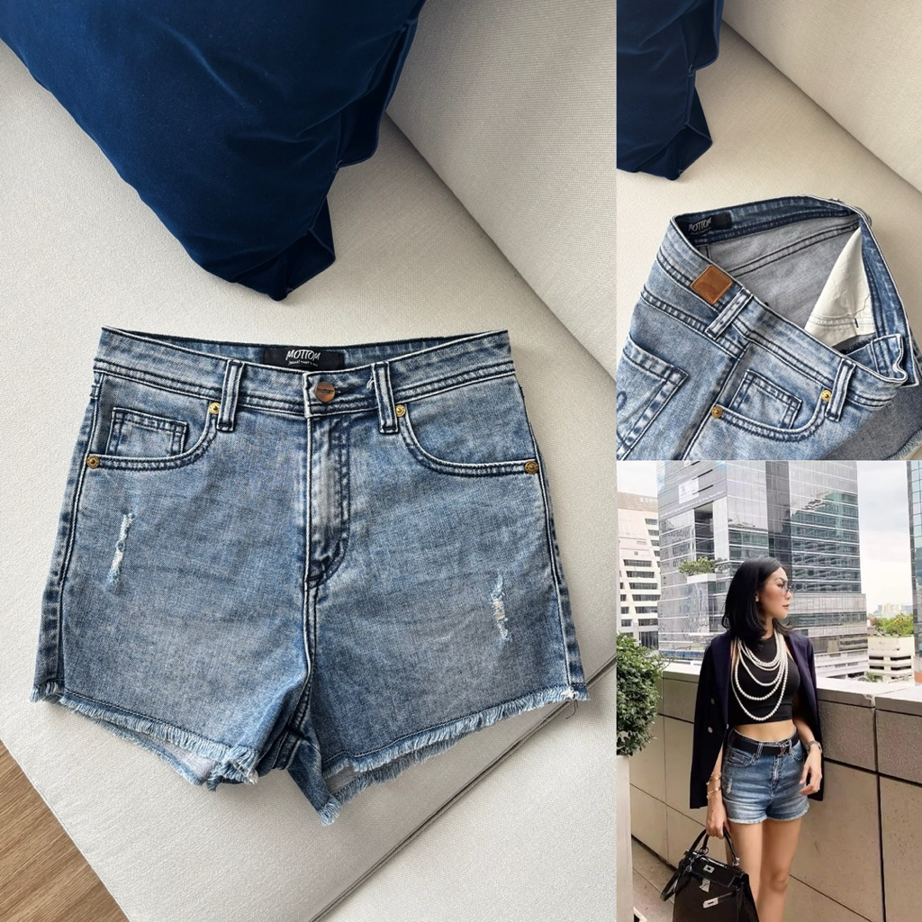 MOTTOM jeans size s กางเกงยีนส์ขาสั้น ใส่ครั้งเดียว 290.-