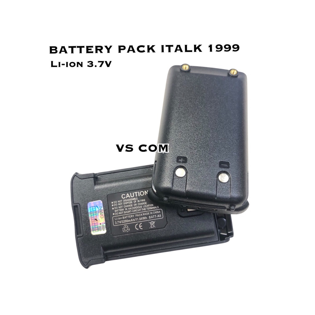 iTALK 1999 POC Li-ion 3.7V 3200mAh 11.84Wh BATTRY PACK แท้! ใช้กับ วิทยุสื่อสาร POC
