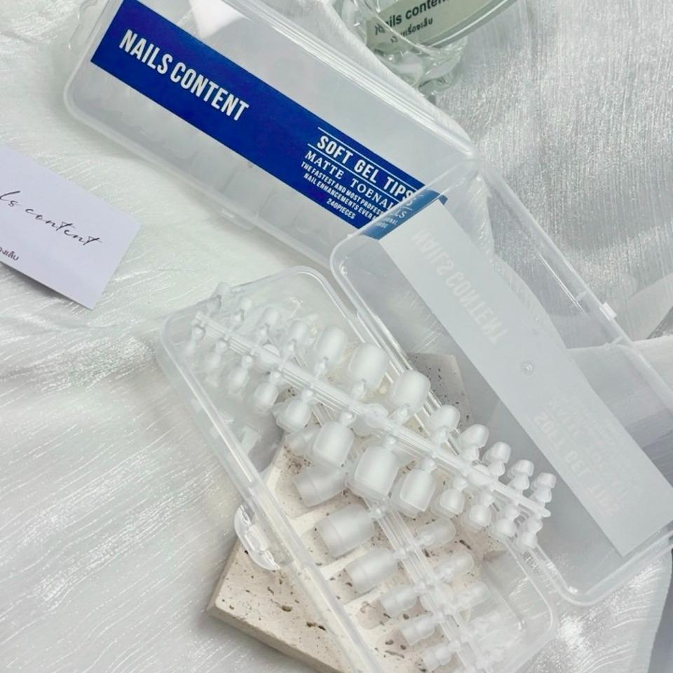 Pvcเท้า เจลลี่ Soft gel เนื้อเจลลี่แบบด้าน บางพิเศษไร้รอยต่อ Nails content