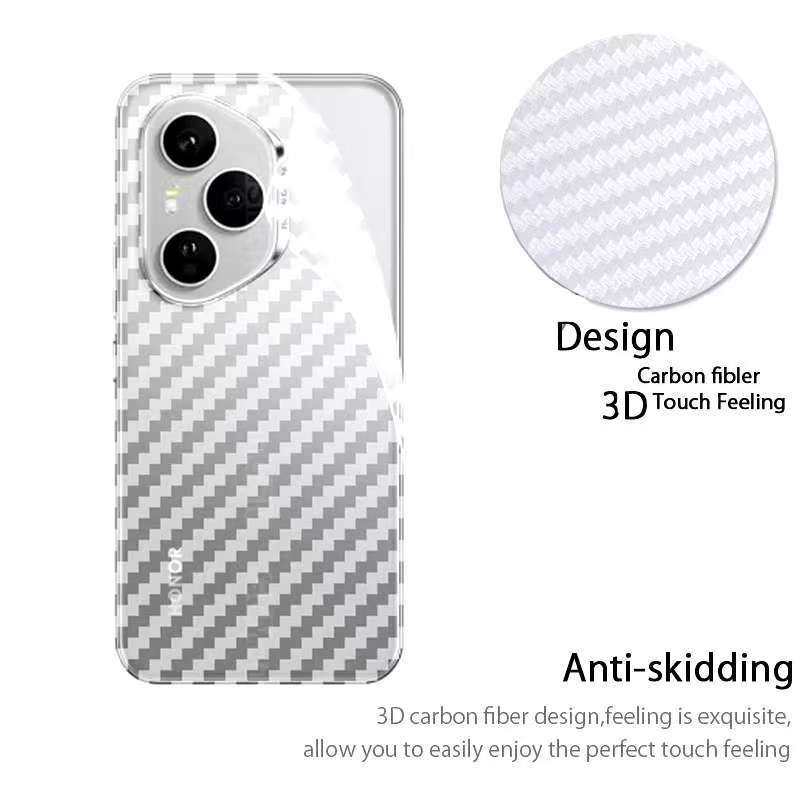 Honor 400 Pro(พร้อมส่งในไทย)ฟิล์มหลังลายเคฟล่าHONOR 400 Proตรงรุ่น